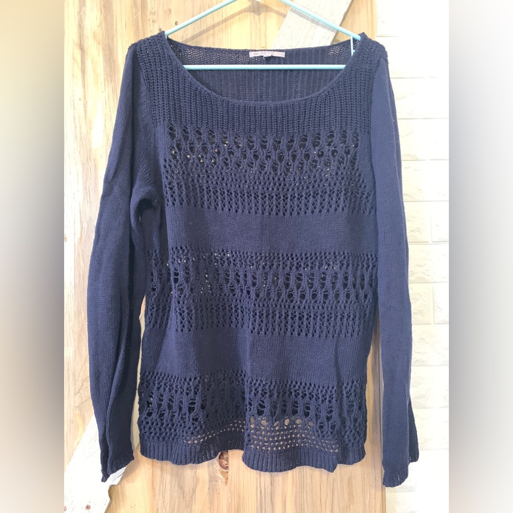 Gap Sweater Navy L Crochet